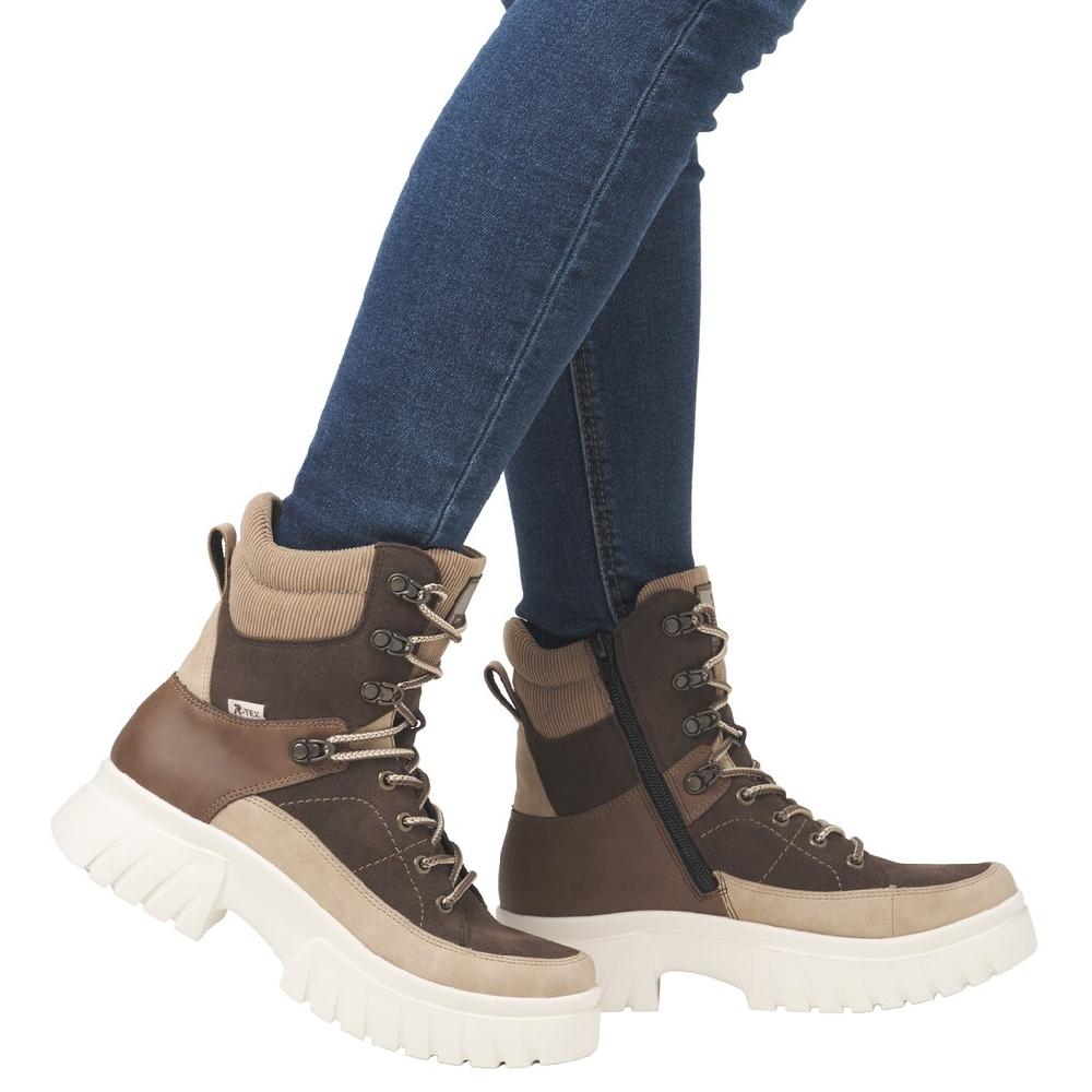 Rieker EVOLUTION Schnürboots Outdoorboots Winterboots Mit Wasserabweisender R-TEX-Membran Bestellen