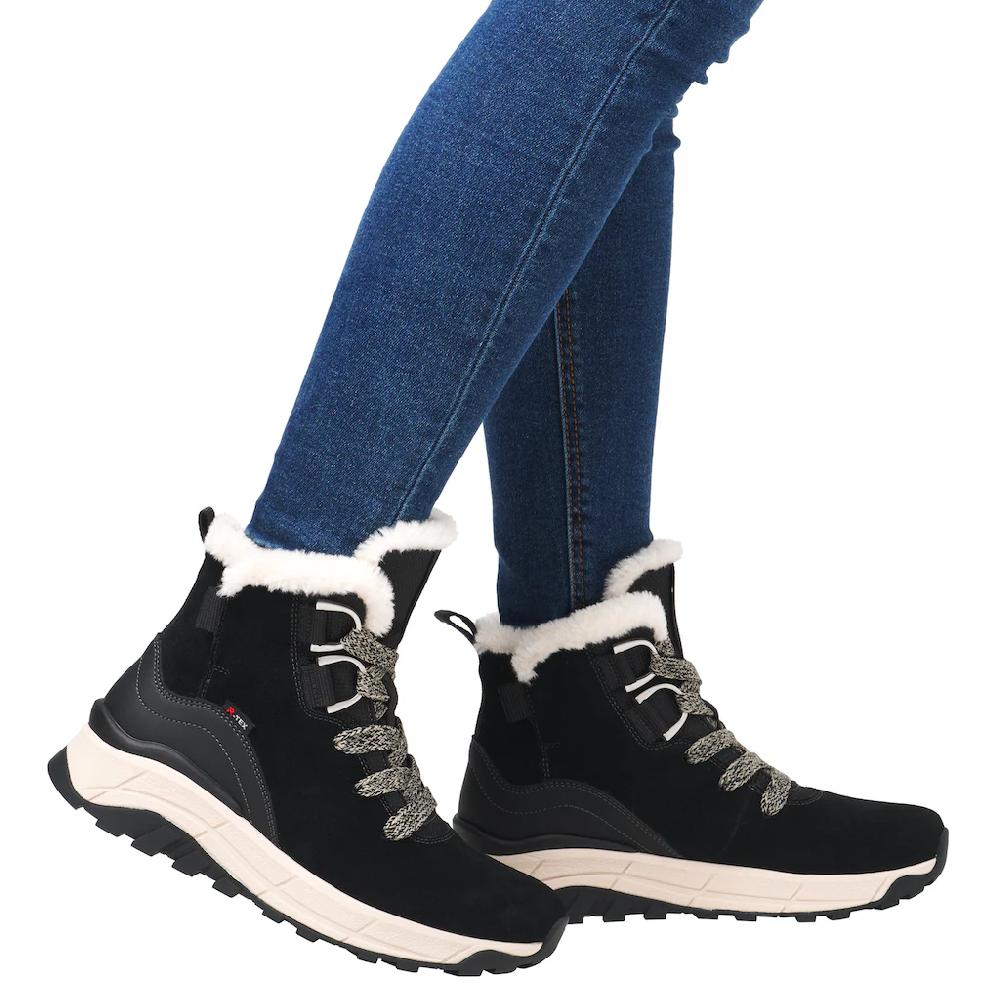 Rieker EVOLUTION Winterboots Keilabsatz Schnürboots Outdoorschuh Mit Schurwollfutter Kaufen