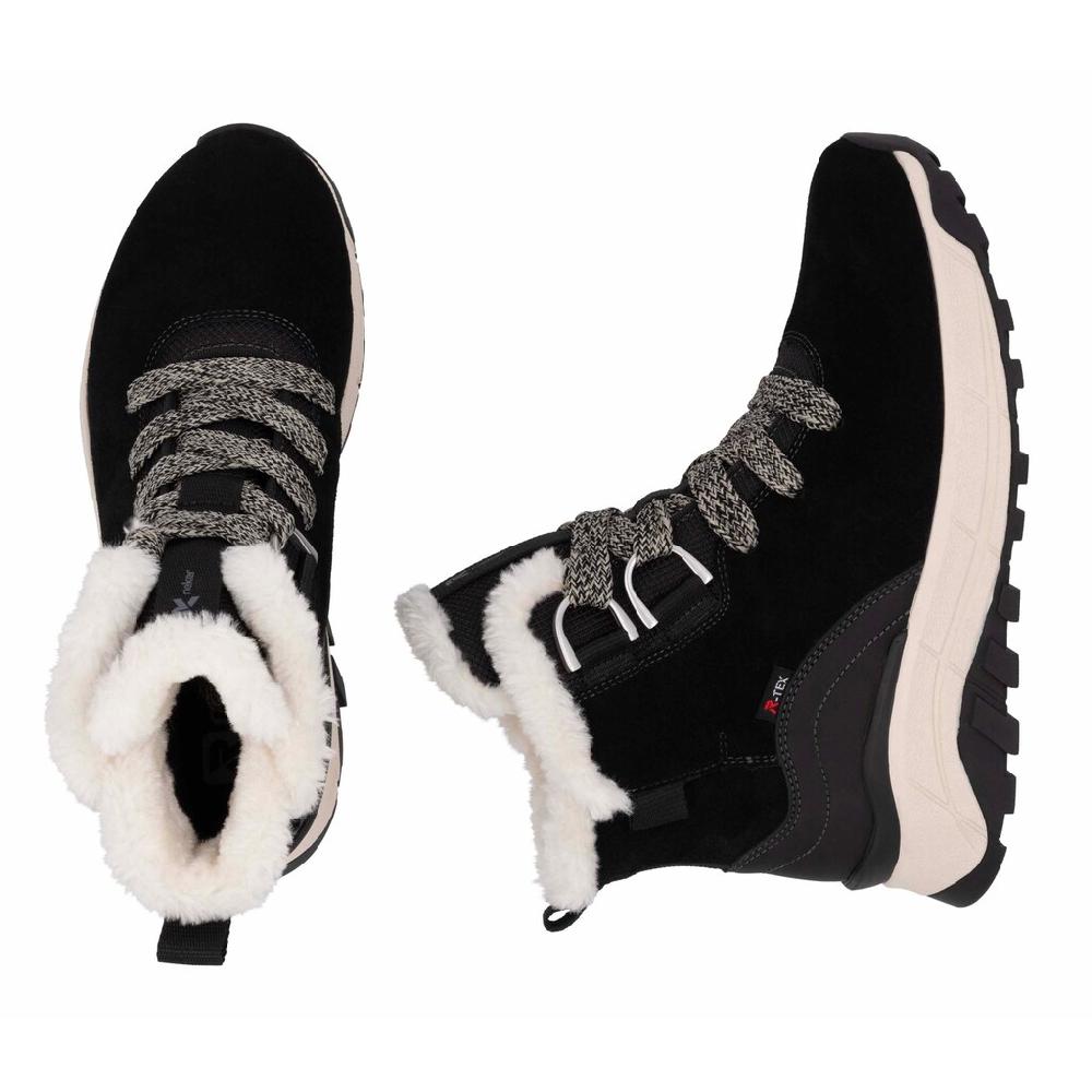 Rieker EVOLUTION Winterboots Keilabsatz Schnürboots Outdoorschuh Mit Schurwollfutter Kaufen