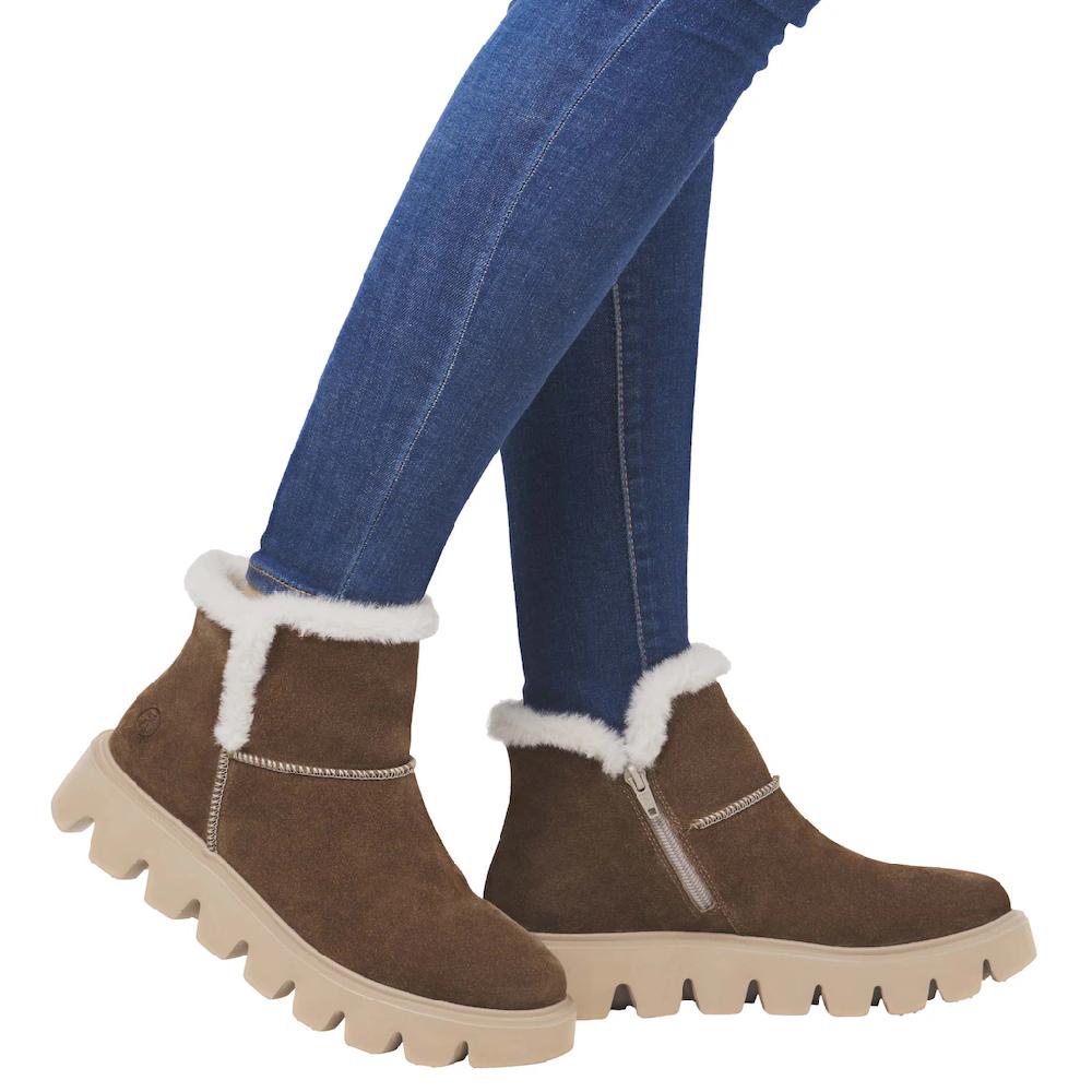 Rieker EVOLUTION Winterboots Plateaustiefel Schlupfschuh Mit Innenreißverschluss Online Kaufen