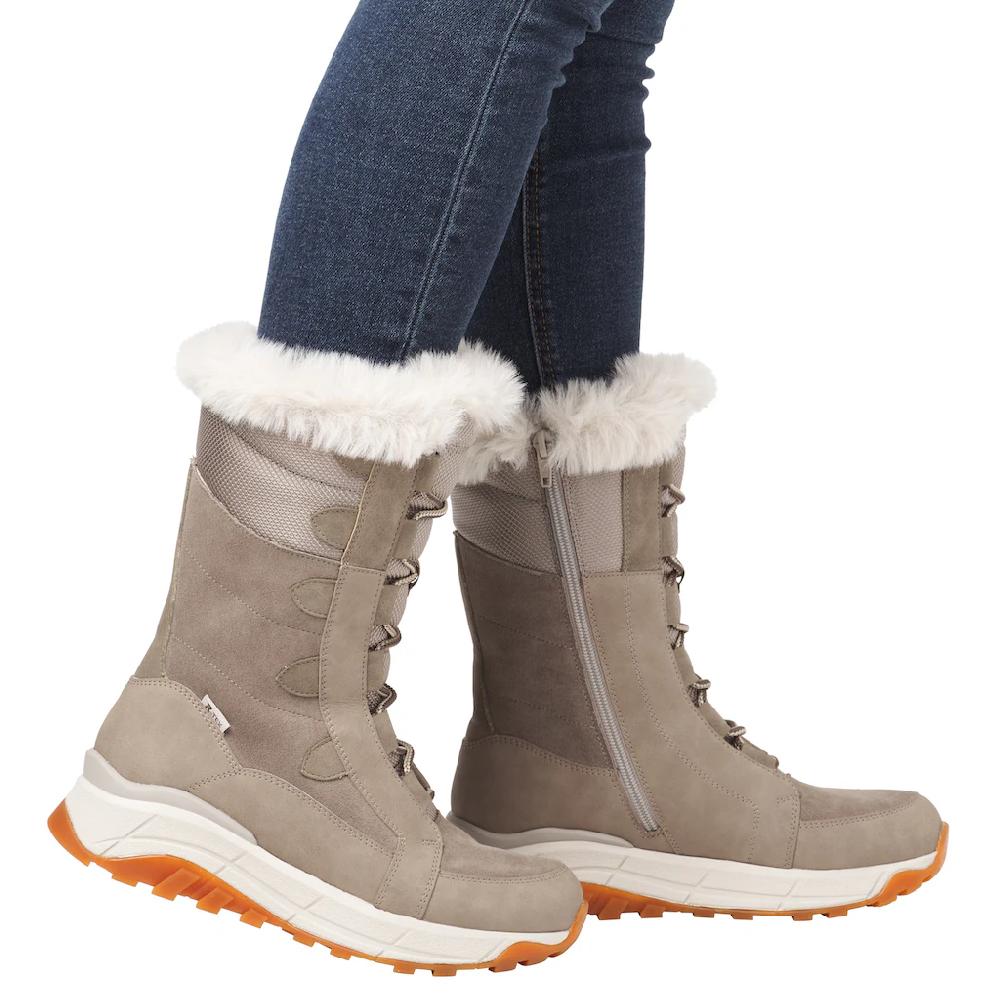 Rieker EVOLUTION Winterboots Schneeboots Winterboots Mit Lammwollfutter Fiber Grip Laufsohle Online Kaufen