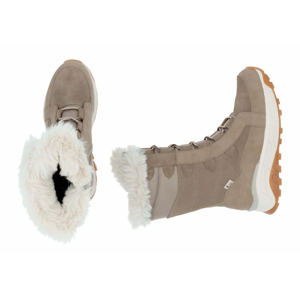 Rieker EVOLUTION Winterboots Schneeboots Winterboots Mit Lammwollfutter Fiber Grip Laufsohle Online Kaufen