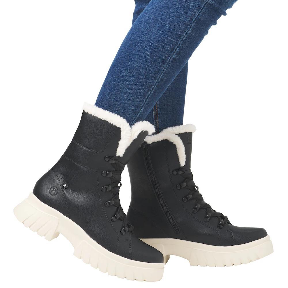 Rieker EVOLUTION Winterboots Schnürboots Plateaustiefelette Profilsohle Innenreißverschluss Bestellen