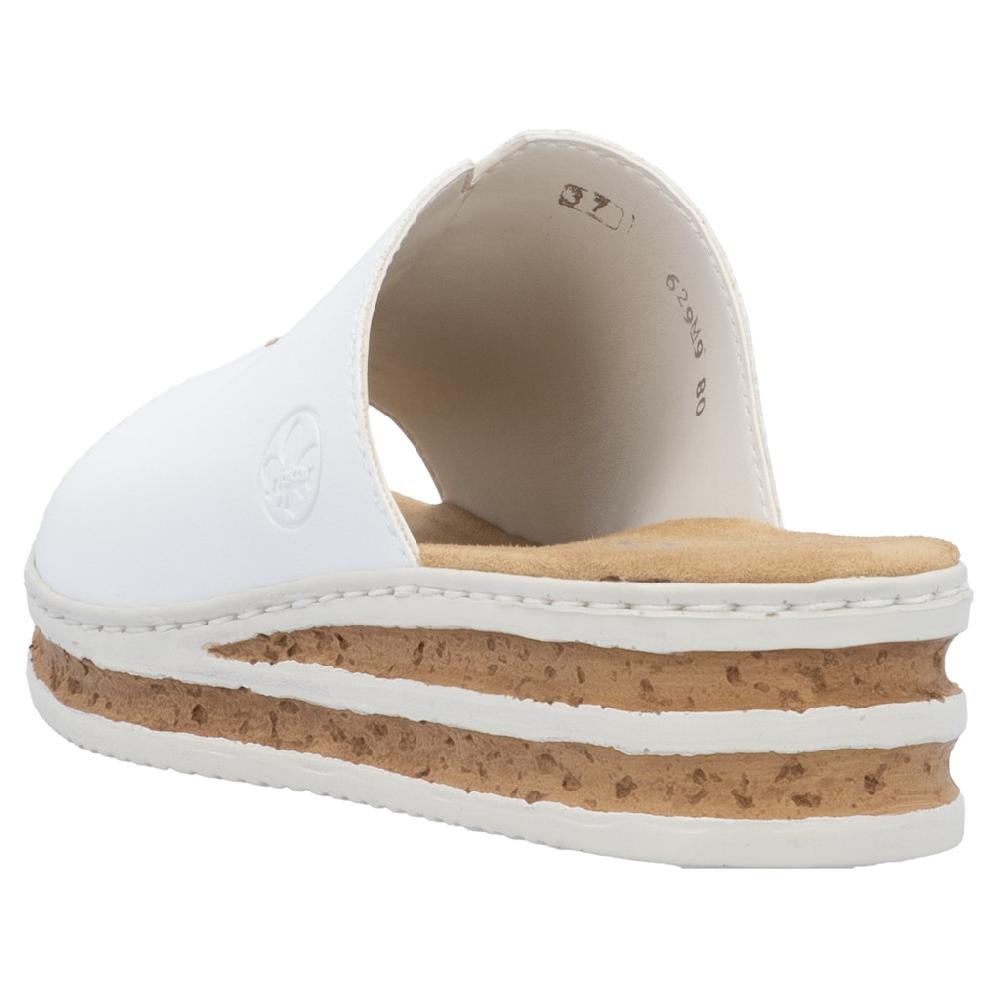 Rieker Keilpantolette Sommerschuh Hausschuh Keilabsatz Zum Schlupfen