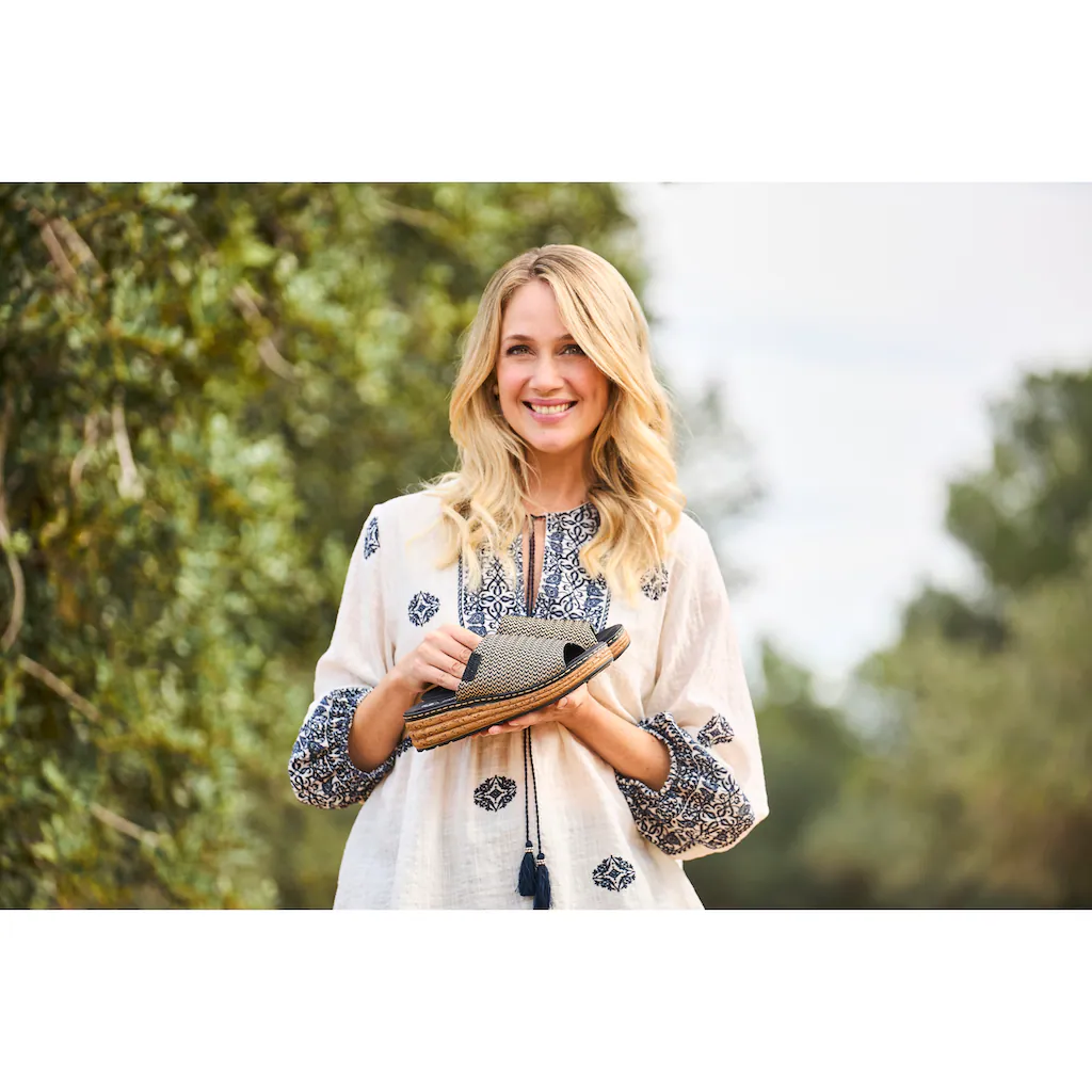 Rieker Keilpantolette Sommerschuh Schlappen Hausschuh In Weite H (= Sehr Weit)