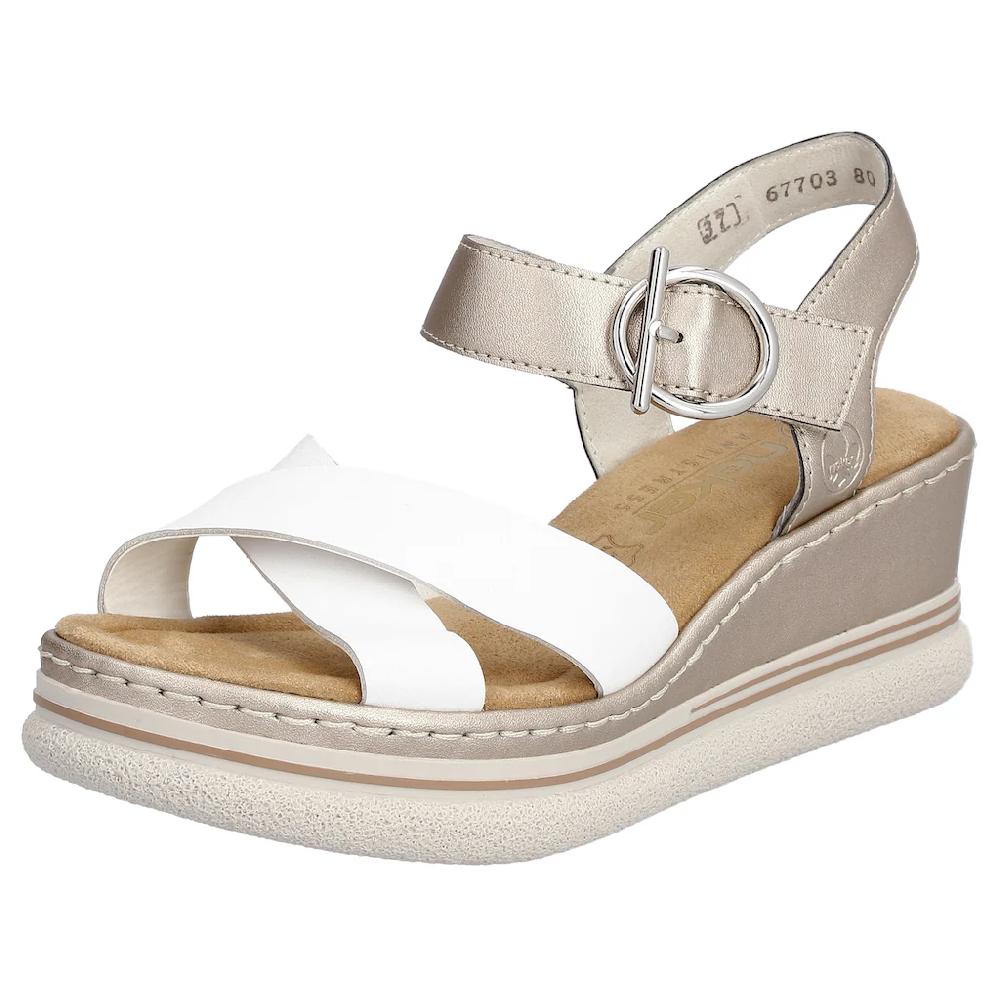 Rieker Keilsandalette Sandale Plateausandalette Sommerschuh mit Klettverschluss online bestellen