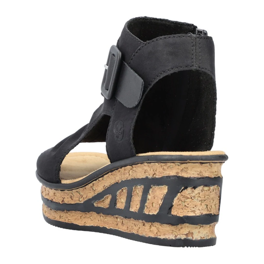 Rieker Keilsandalette Sommerschuh Sandale Keilabsatz Mit Reißverschluss Innen Bestellen