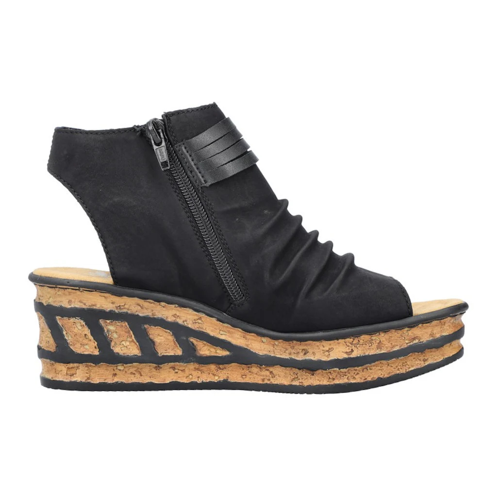 Rieker Keilsandalette Sommerschuh Sandale Keilabsatz Mit Reißverschluss Innen Bestellen