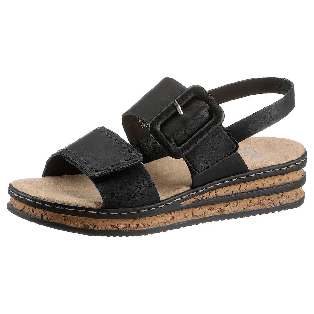 Rieker Keilsandalette Sommerschuh Sandale Keilabsatz mit modischer Schmuckspange online bestellen