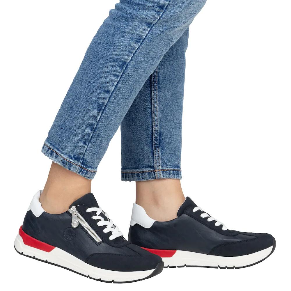 Rieker Keilsneaker Halbschuh Freizeitschuh Schnürschuh Mit Seiltichem Reißverschluss Online Bestellen
