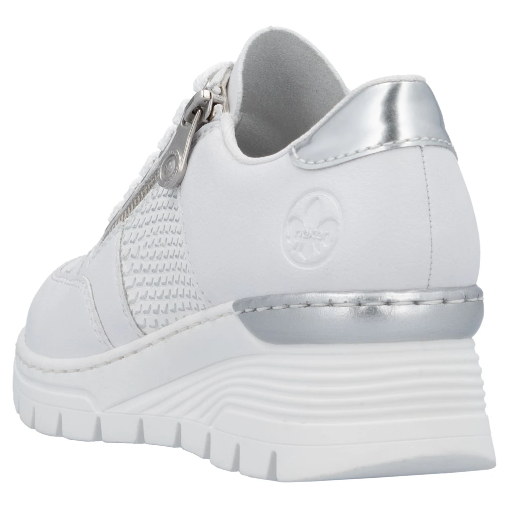 Rieker Keilsneaker Halbschuh Freizeitschuh Schnürschuh Sneaker Mit Reißverschluss