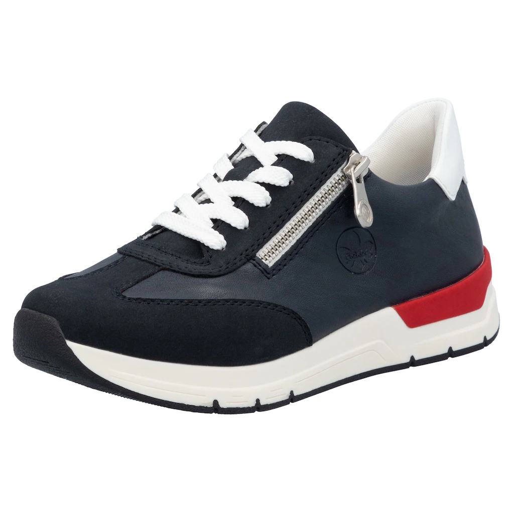 Rieker Keilsneaker Halbschuh Freizeitschuh Schnürschuh mit seiltichem Reißverschluss online bestellen