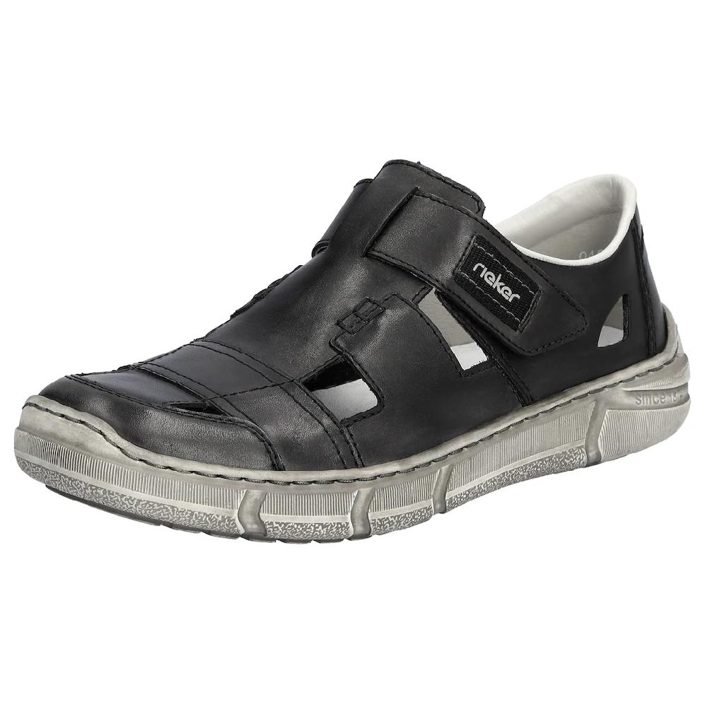 Rieker Klettschuh Halbschuh Freizeitschuh mit weicher Leder-Innensohle ▷ für