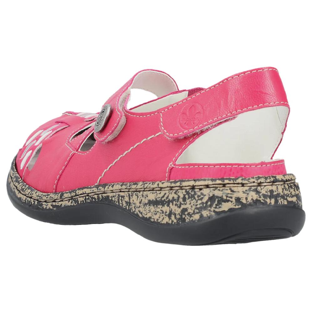 Rieker Klettschuh Sommerschuh Keilabsatz Riemchensandale Mit Kontrastnähten Online Kaufen