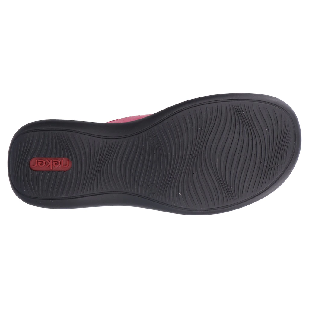 Rieker Klettschuh Sommerschuh Keilabsatz Riemchensandale Mit Kontrastnähten Online Kaufen