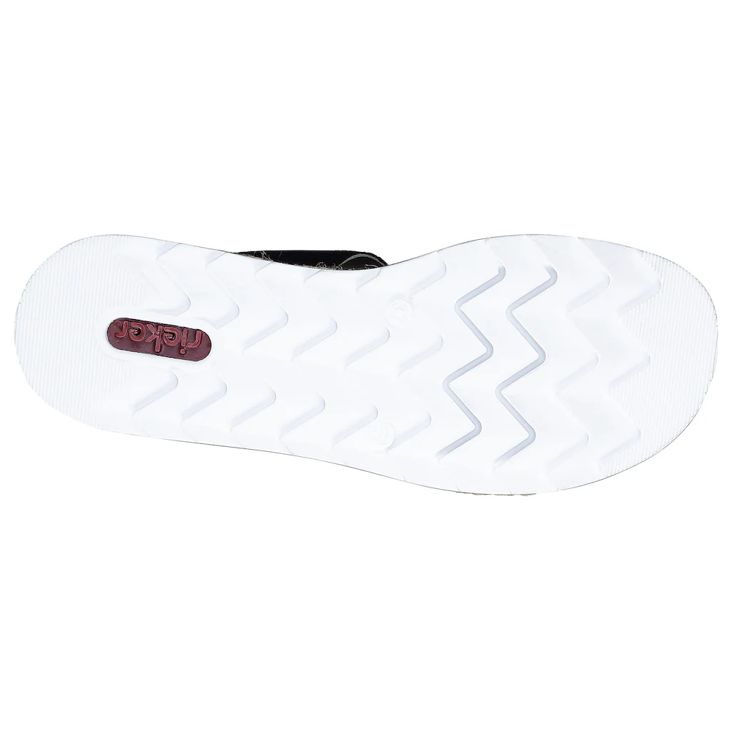 Rieker Pantolette Keilabsatz Sommerschuh Schlappen Mit Weicher Innensohle Online Kaufen