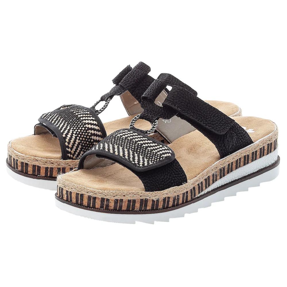 Rieker Pantolette Keilabsatz Sommerschuh Schlappen Mit Weicher Innensohle Online Kaufen