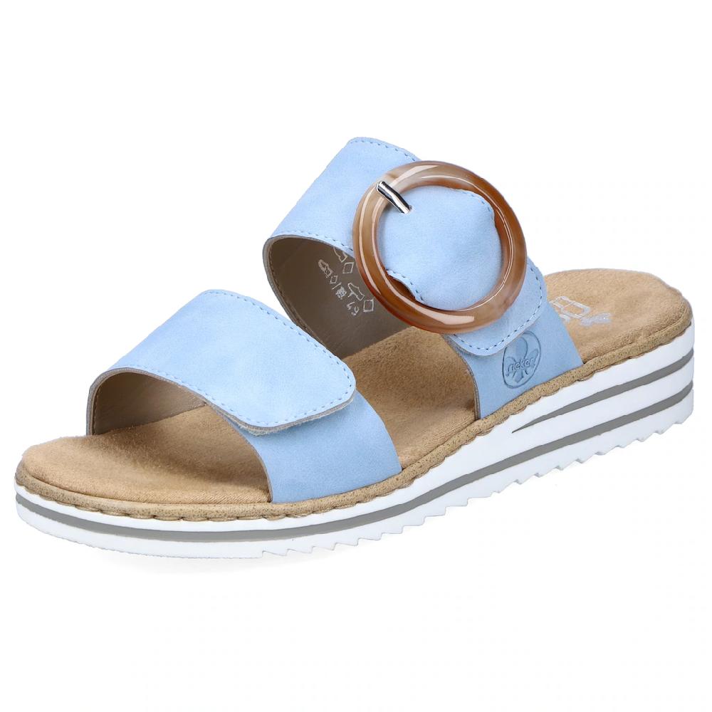 Rieker Pantolette Keilabsatz Sommerschuh Schlappen mit softer Innensohle bestellen