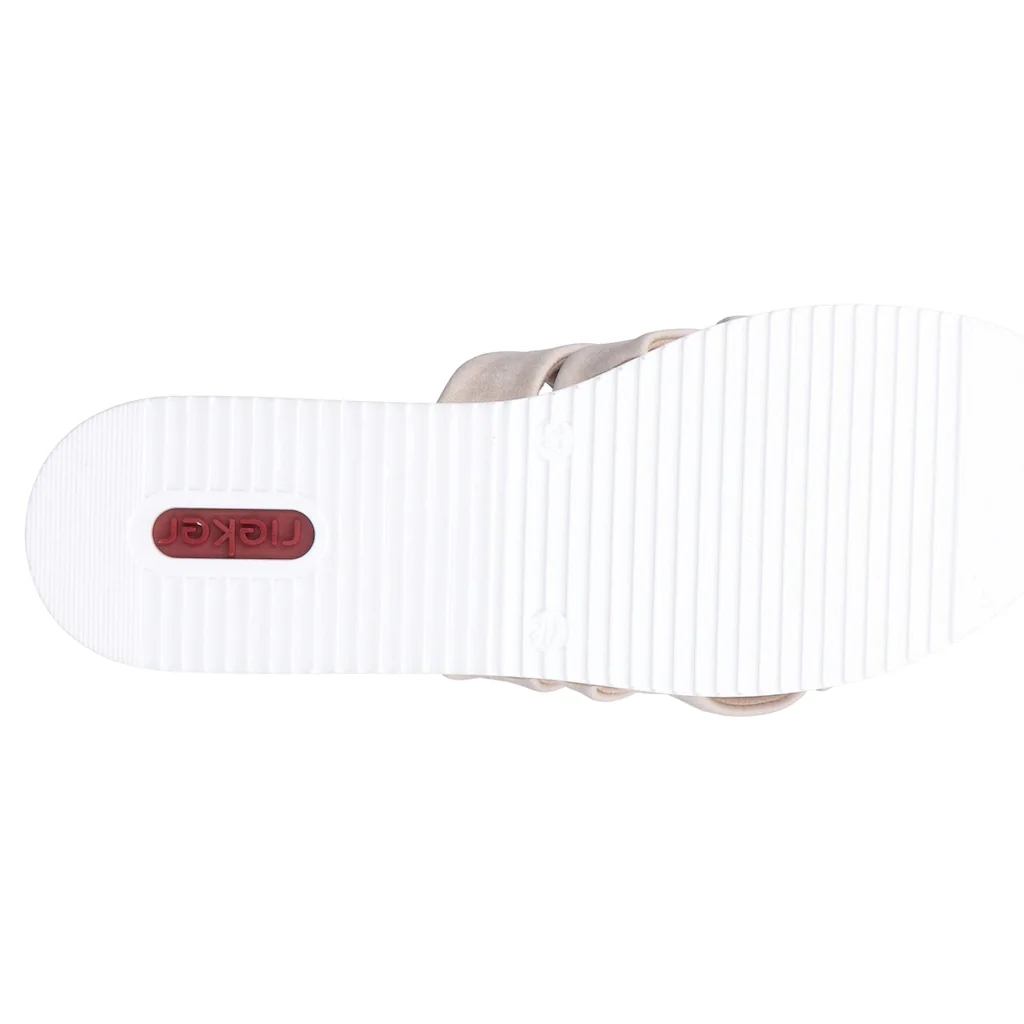 Rieker Pantolette Keilabsatz Sommerschuh Schlappen Mit Weicher Innensohle Kaufen