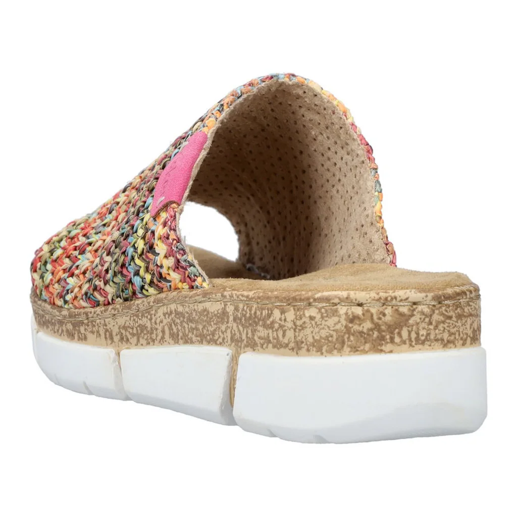 Rieker Pantolette Keilabsatz Sommerschuh Schlappen Im Sommerlook Online Bestellen