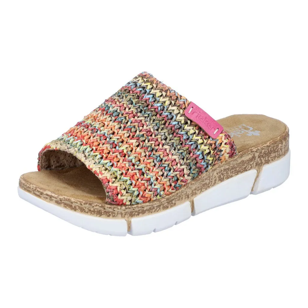 Rieker Pantolette Keilabsatz Sommerschuh Schlappen im Sommerlook online bestellen