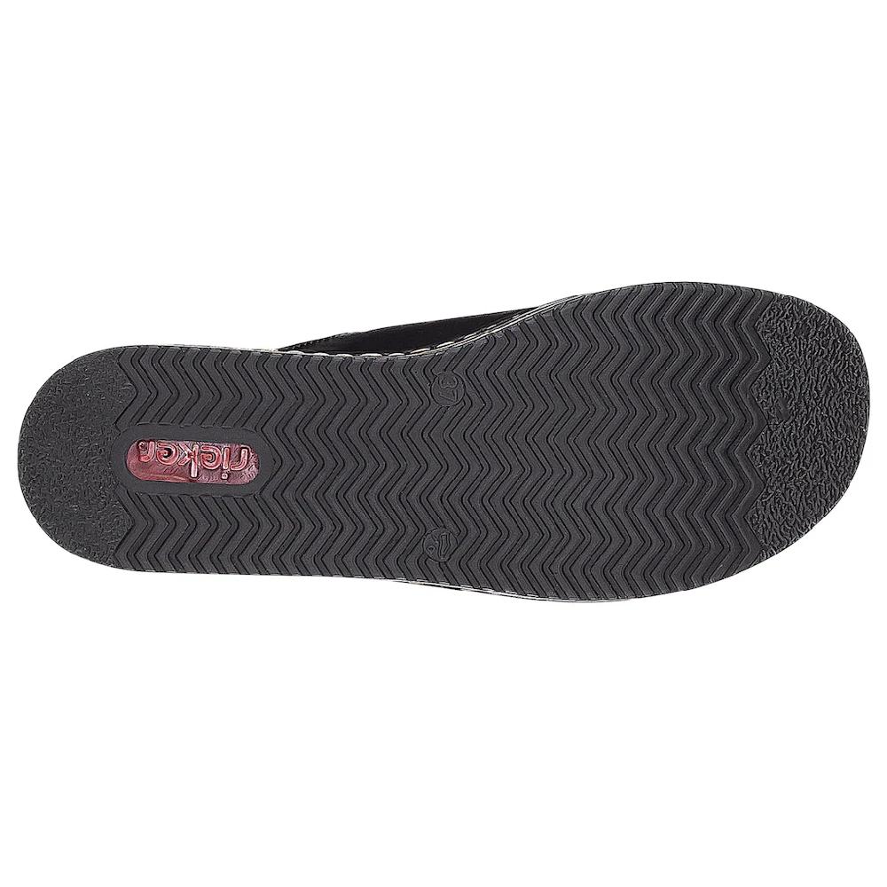 Rieker Pantolette Plateau Sommerschuh Schlappen In Klassischer Optik Online Bestellen