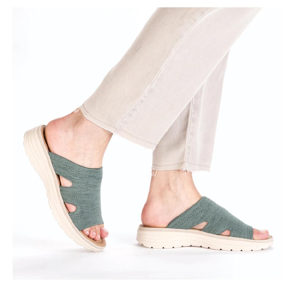 Rieker Pantolette Sommerschuh Hausschuh Schlappen Strandschuh Mit Fußbett