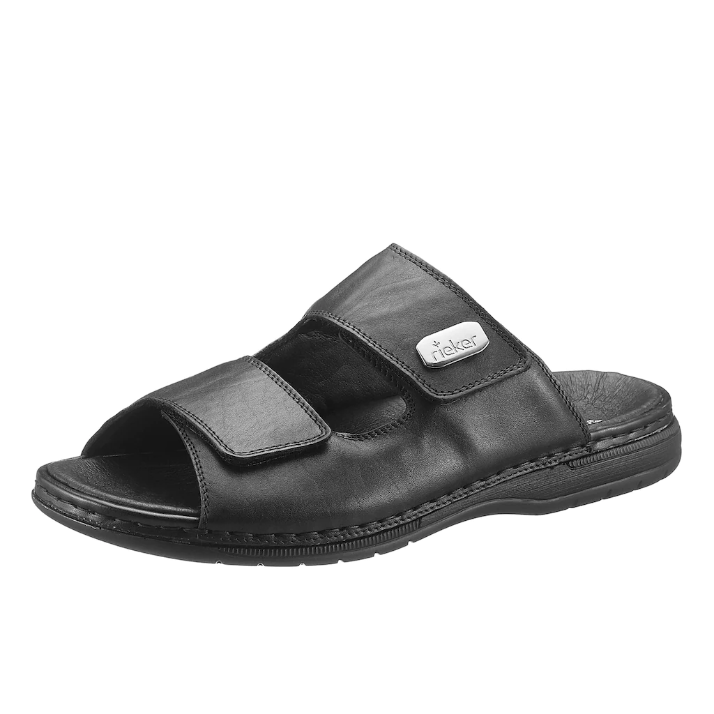 Rieker Pantolette Sommerschuh Schlappen Klettschuh mit zwei Klettverschlüssen bestellen