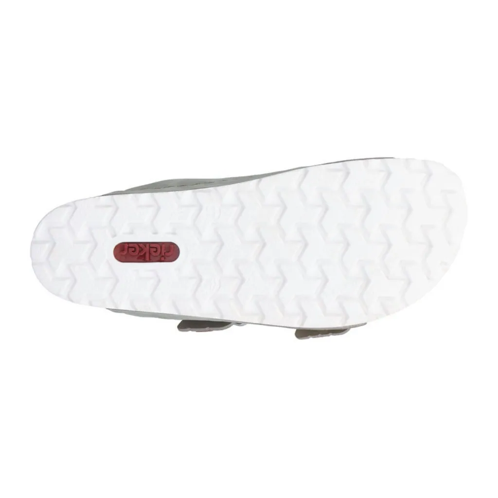 Rieker Pantolette Sommerschuh Schlappen Mit Verstellbaren Schnallen