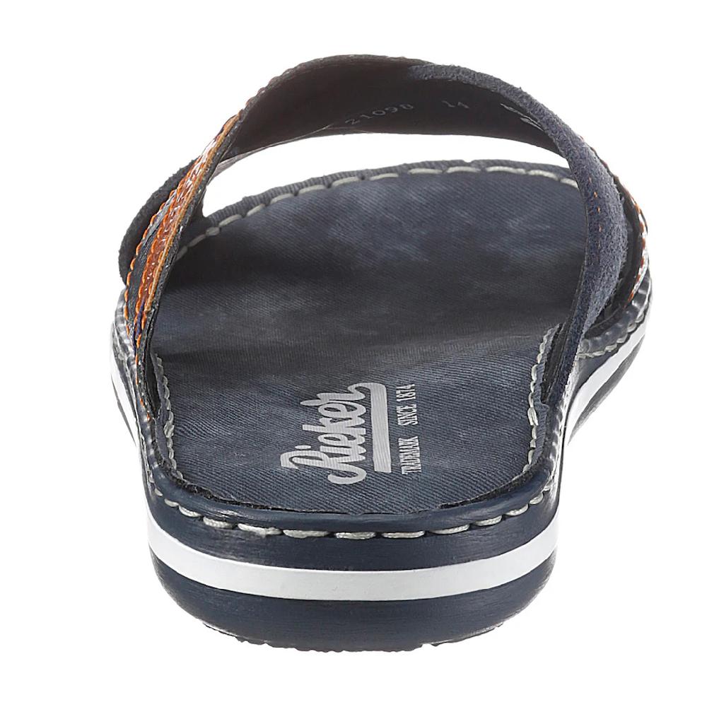 Rieker Pantolette Sommerschuh Schlappen Poolslides Mit Kontraststeppung Bestellen