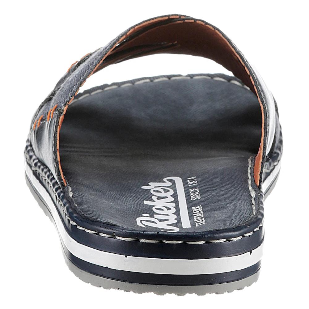 Rieker Pantolette Sommerschuh Schlappen Poolslides Mit Kontrastfarbener Rahmennaht Bestellen