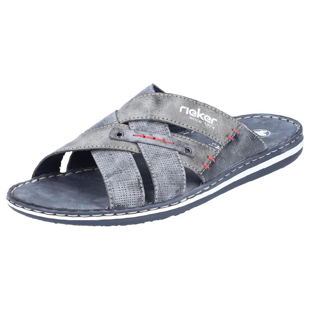 Rieker Pantolette Sommerschuh Schlappen Poolslides mit Überkreuz-Bandagen kaufen