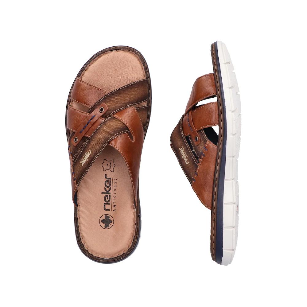 Rieker Pantolette Sommerschuh Schlappen Poolslides Mit Leder-Innensohle Online Bestellen