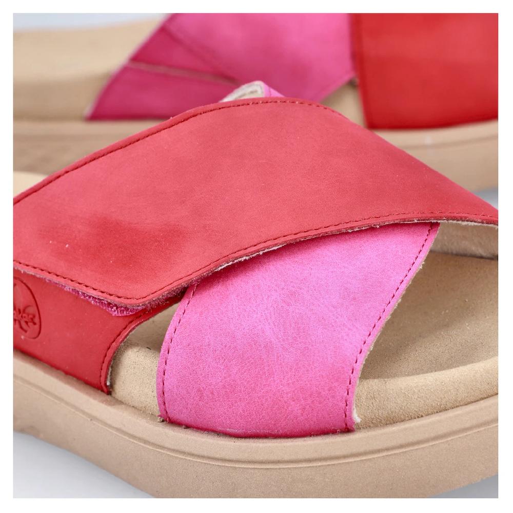 Rieker Pantolette Sommerschuh Strandschuh Hausschuh Schlappen Mit Bequemem Fußbett