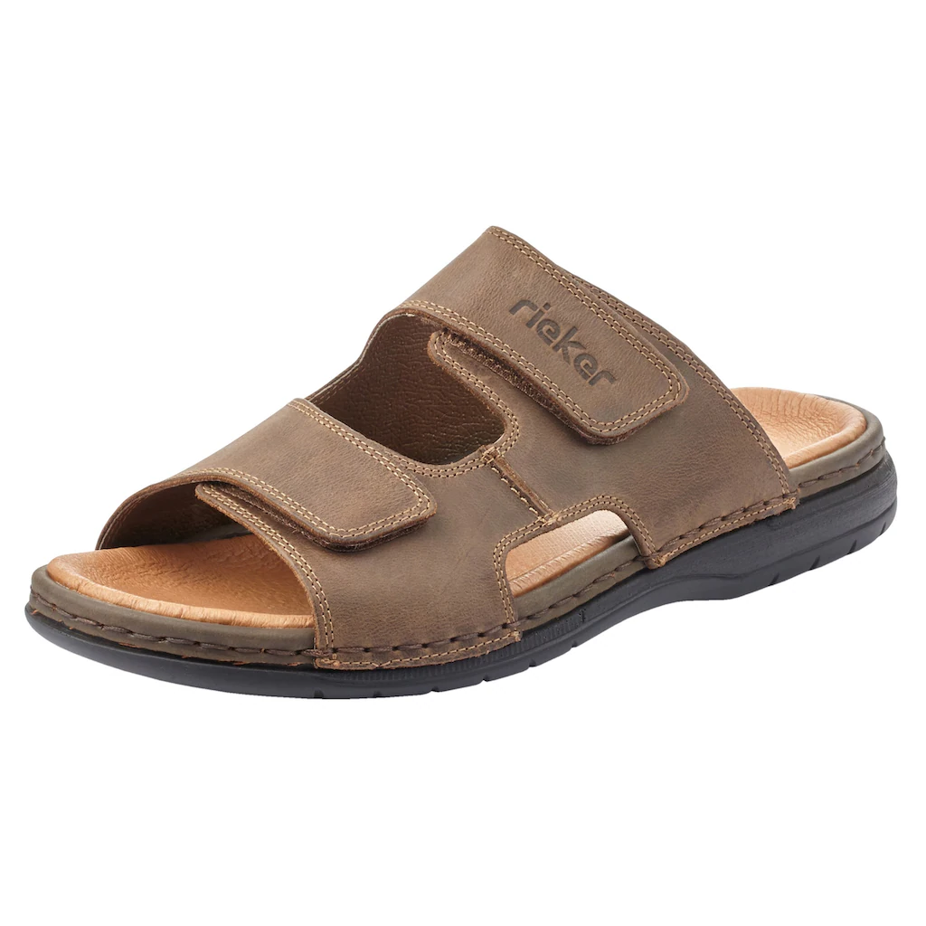 Rieker Pantolette Sommerschuh Strandschuh Hausschuh mit weicher Innensohle