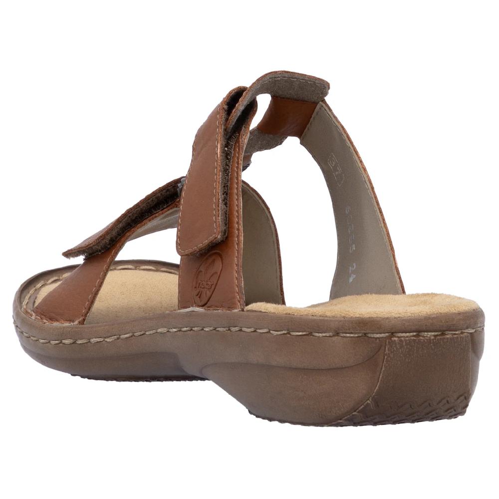 Rieker Pantolette Sommerschuh Strandschuh Klettschuh Mit Perforation