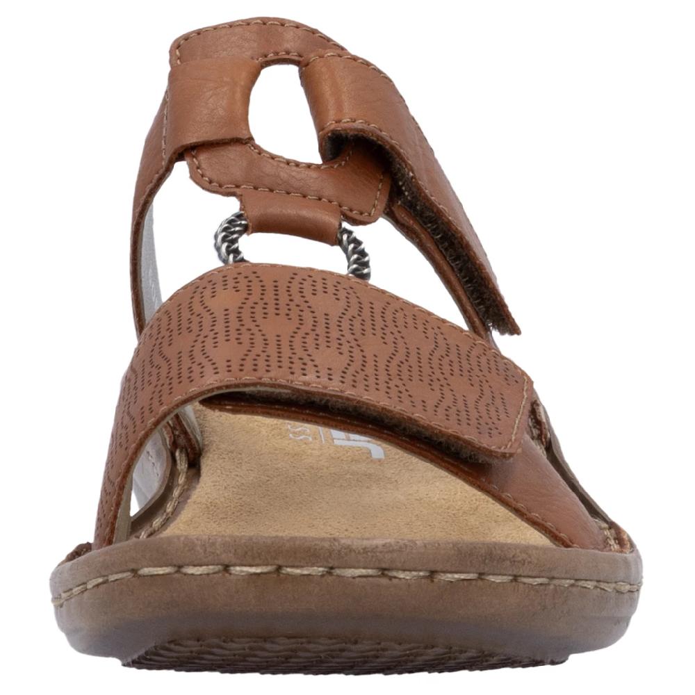 Rieker Pantolette Sommerschuh Strandschuh Klettschuh Mit Perforation