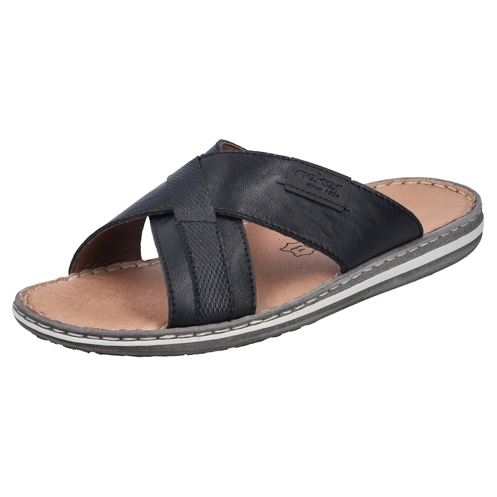 Rieker Pantolette Sommerschuh Strandschuh Schlappen Hausschuh mit Label