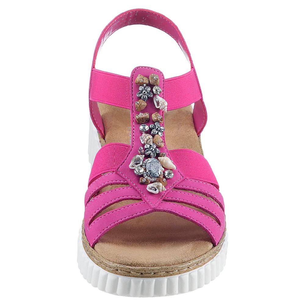 Rieker Plateausandale Sommerschuh Sandalette Plateauabsatz Mit Weicher Innensohle Online Kaufen