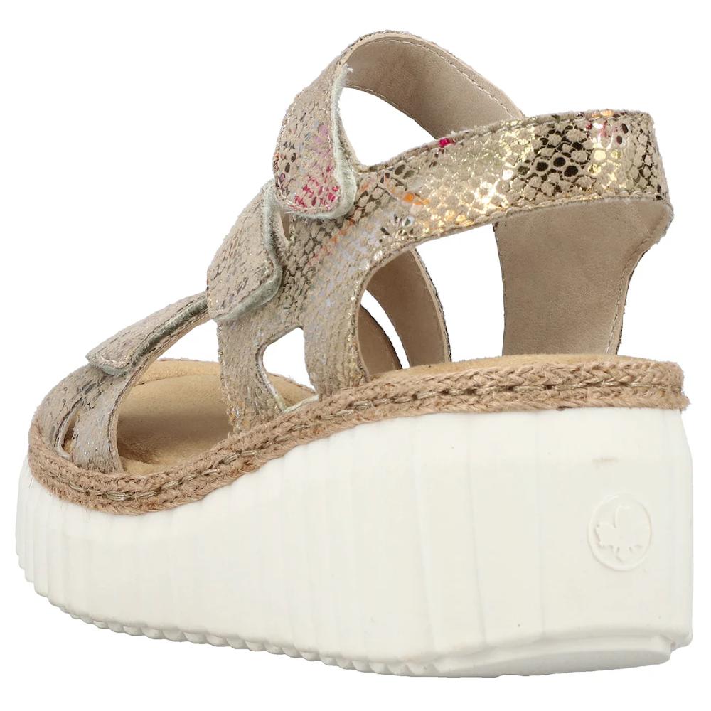 Rieker Plateausandaletten Sommerschuh Sandale Keilabsatz Mit Klettverschlüssen Bestellen