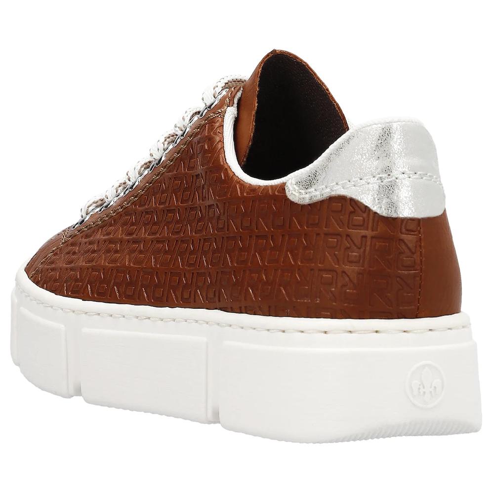 Rieker Plateausneaker »Freizeitschuh Schnürhalbschuh« Mit Seitlicher Prägung Freizeitschuh Halbschuh Schnürschuh ▷ Für