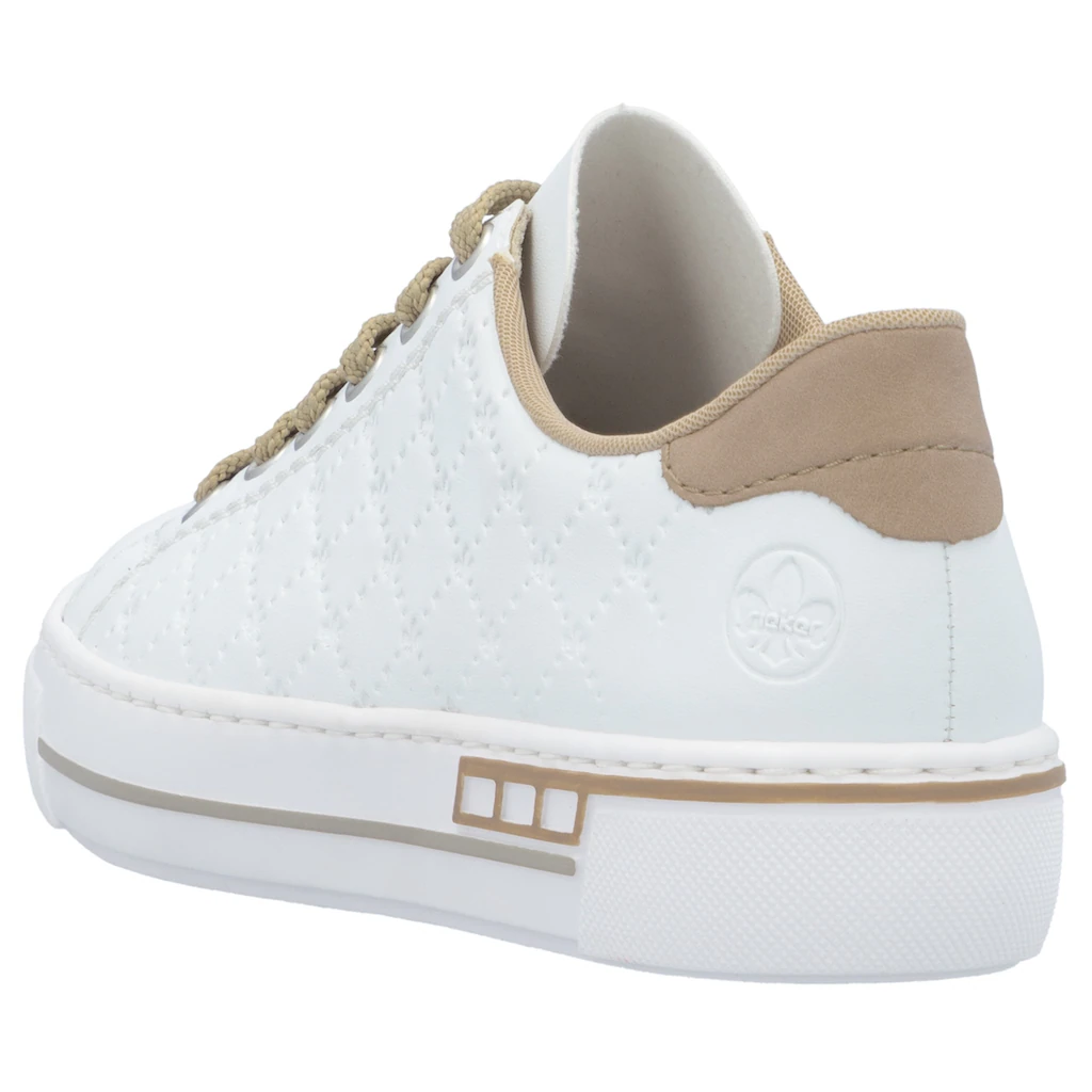 Rieker Plateausneaker Harmonischen Kontrastdetails Freizeitschuh Halbschuh Schnürschuh Online Kaufen