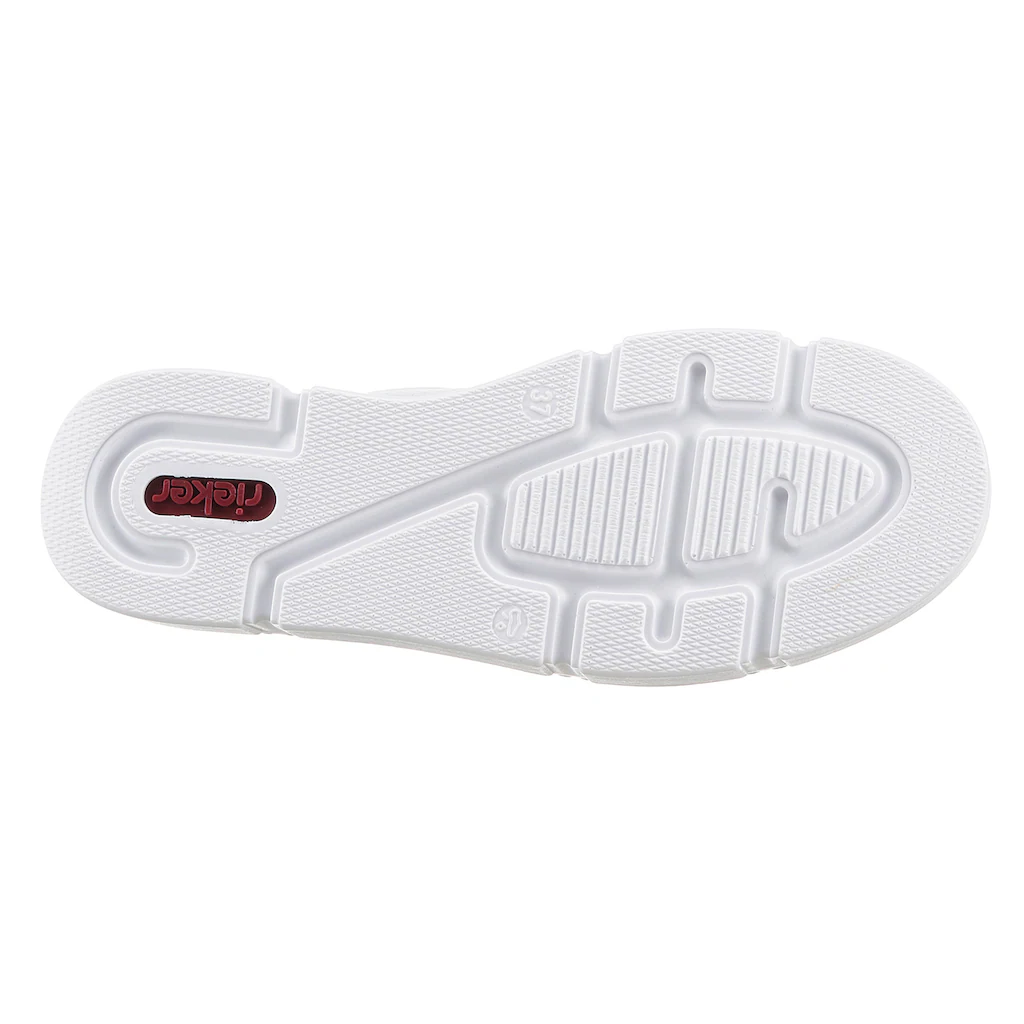 Rieker Plateausneaker Mit Goldfarbenen Details Freizeitschuh Halbschuh Schnürschuh Online Bestellen