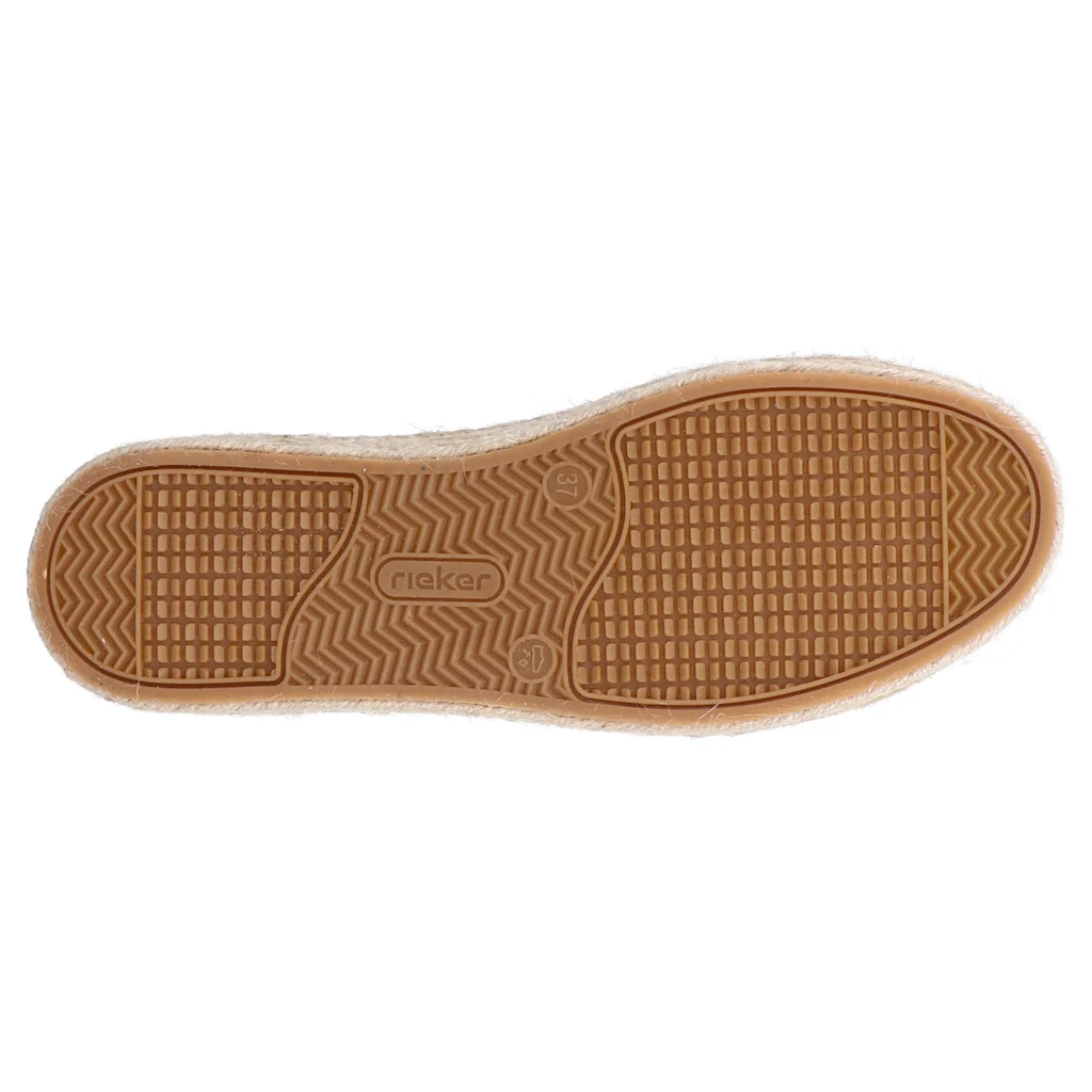 Rieker Plateausneaker Mit Jutebezogener Plateausohle Freizeitschuh Halbschuh Schnürschuh Online Bestellen