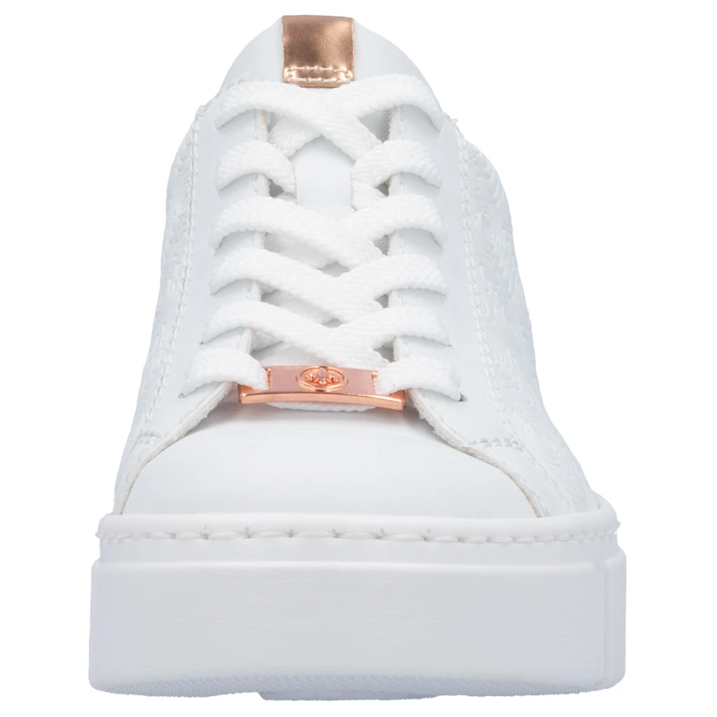 Rieker Plateausneaker Mit Metallicfarbenen Akzenten Freizeitschuh Halbschuh Schnürschuh