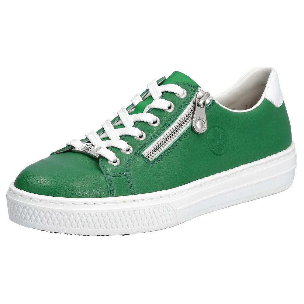 Rieker Plateausneaker mit seitlichem Reißverschluss Freizeitschuh Halbschuh Schnürschuh online kaufen