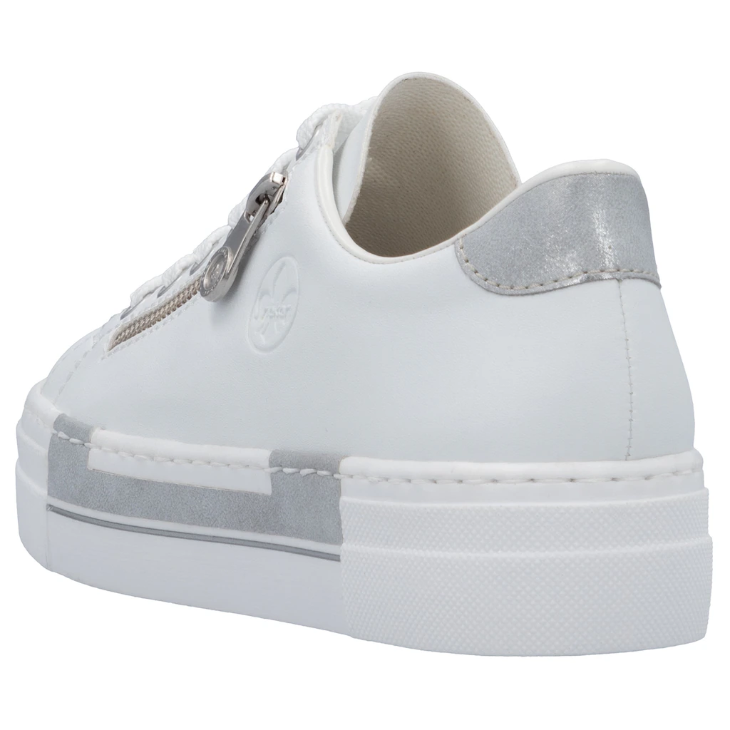 Rieker Plateausneaker Mit Zierreißverschluss Seitlich Freizeitschuh Halbschuh Schnürschuh Online Bestellen