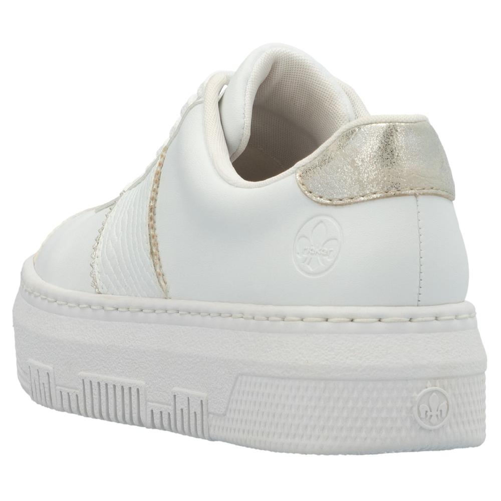 Rieker Plateausneaker Schnürschuh Halbschuh Freizeitschuh Mit Gepolstertem Schaftrand