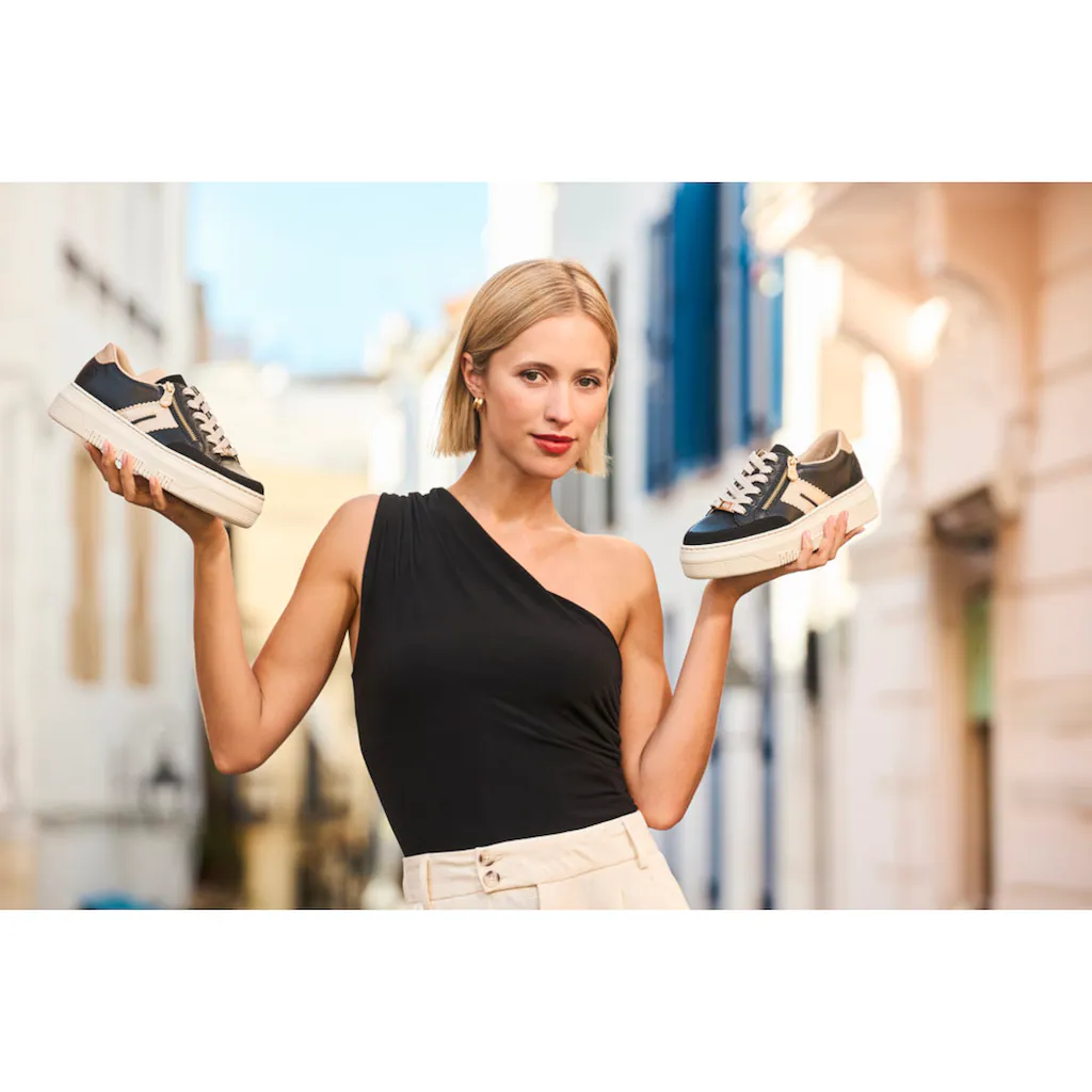 Rieker Plateausneaker Schnürschuh Halbschuh Freizeitschuh Mit Seitlichem Reißverschluss ▷ Für