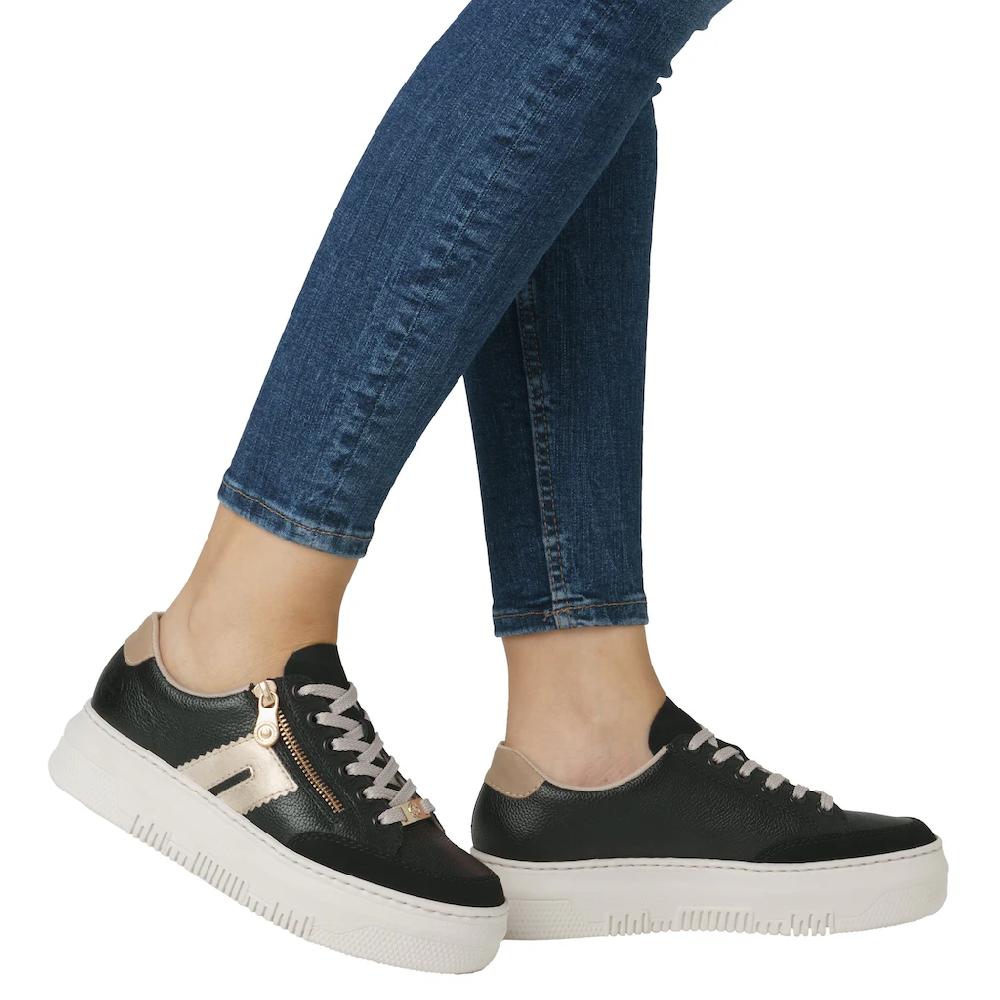 Rieker Plateausneaker Schnürschuh Halbschuh Freizeitschuh Mit Seitlichem Reißverschluss ▷ Für